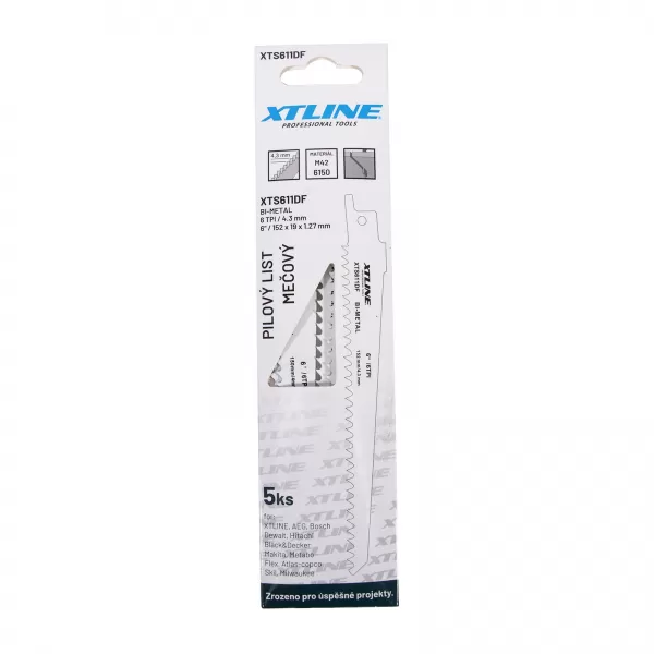 XT Pilové plátkymečové HCS | 152x19x1,27mm, 6 Tpl (1bal/5ks)