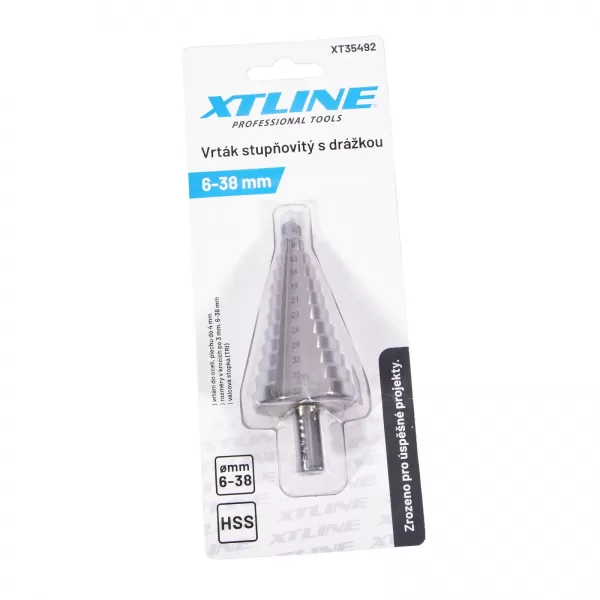 XT Vrták stupňovitý HSS | 4-32 mm krok 2 mm (TRI)