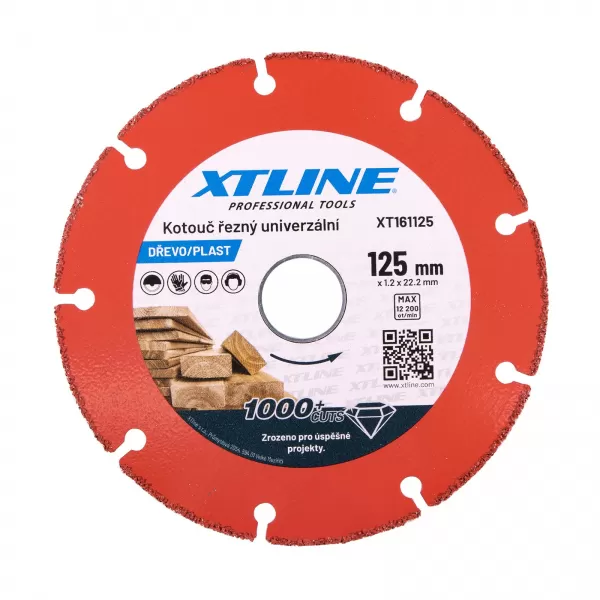 XT Kotouč univerzální na dřevo plast 125