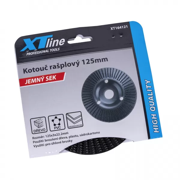 XT Kotouč rašplový na dřevo 125x3x22,2