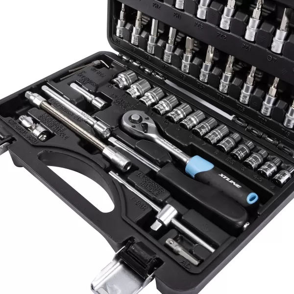 XT Sada hlavic 1/4" 46 dílů