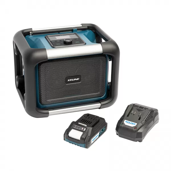 XT AKU rádio 18V+baterie 2.0 Ah+nabíječka 2.4 A