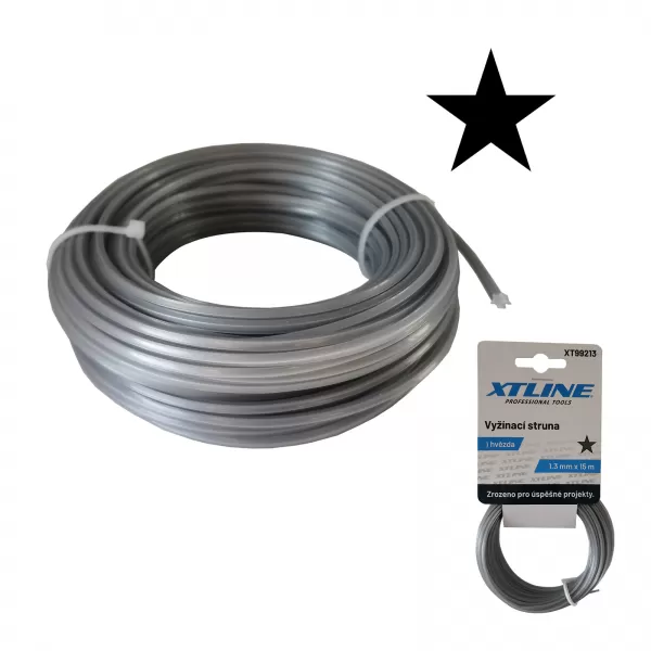 XT Vyžínací struna hvězda /2,4mm/15m