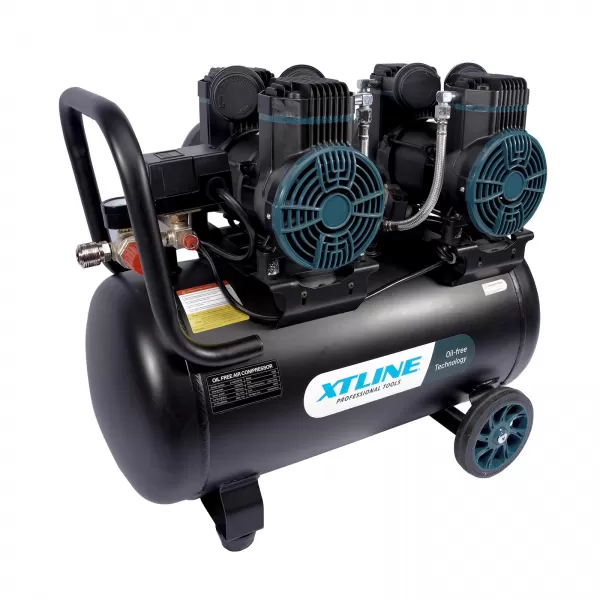 XT Kompresor bezolejový 2x1450 W 50l