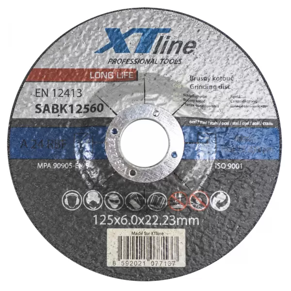 XT kotouč br.na ocel 125x6,0x22,2