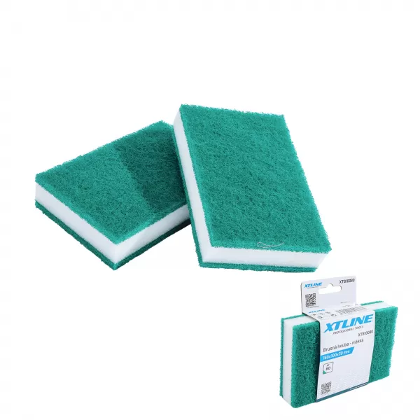 XT Brusná houba měkká 150x100x30mm zr.80