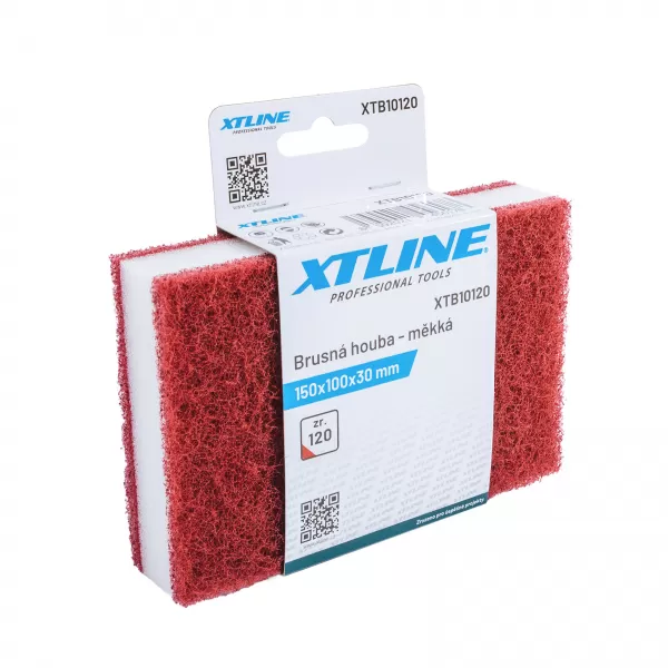 XT Brusná houba měkká 150x100x30mm zr.120