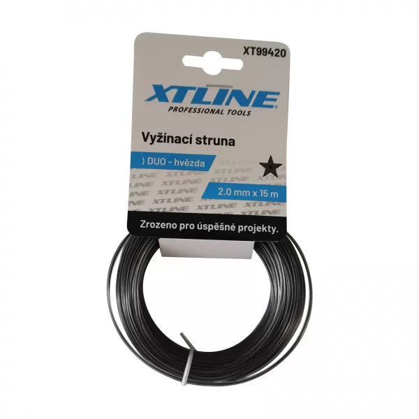 XT Vyžínací struna hvězda DUO | 2,4 mm / 15 m
