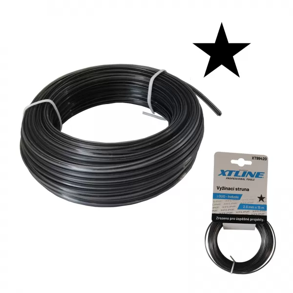XT Vyžínací struna hvězda DUO | 2 mm / 15 m