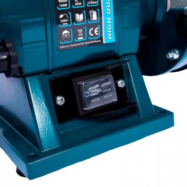 XT Bruska elektr. dvoukotoučová 125mm/150W + svítidlo 40W