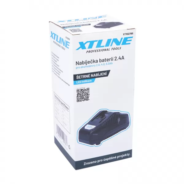 XT Nabiječka baterie li-ion 18V, 2,4Ah