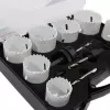 XT Sada vykružovacích bimetalových korunek 14dílů / 19-64mm plast.box